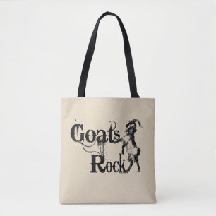 Bolso De Tela ROCK DE CABRAS   por TotallyGoatally™