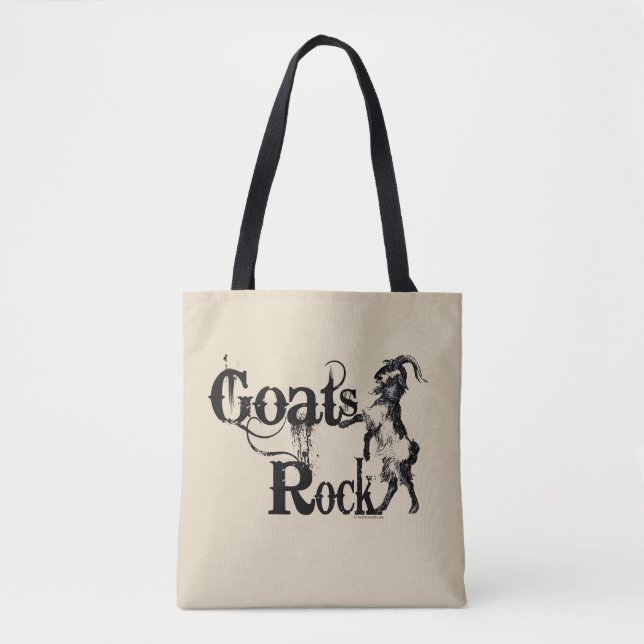 Bolso De Tela ROCK DE CABRAS | por TotallyGoatally™ (Anverso)