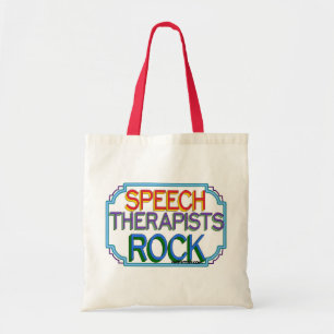 Bolso De Tela Rock de los terapeutas del habla
