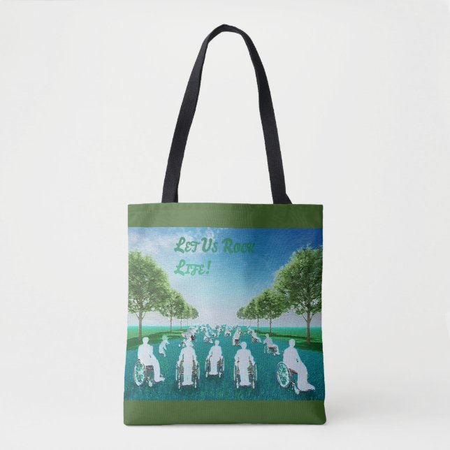 Bolso De Tela Rock Life (Anverso)
