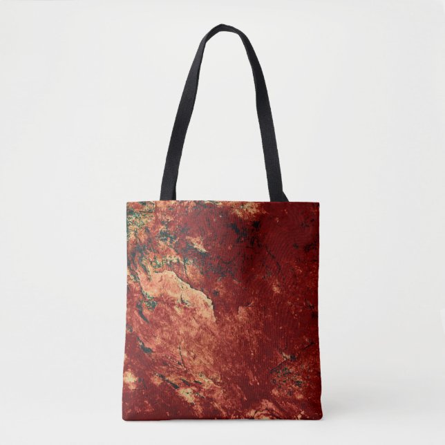 Bolso De Tela Rock pintado rojo (Anverso)
