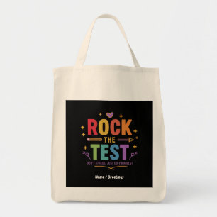Bolso De Tela Rock the Test no enfatiza la motivación divertida