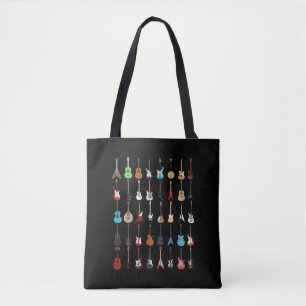 Bolso De Tela Rock y Rollo de instrumentos musicales de guitarra