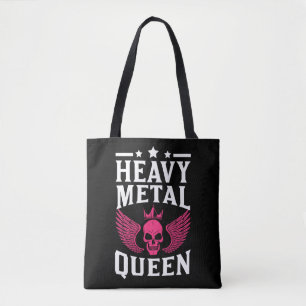 Bolso De Tela Rock y rollo de la Reina Metalizado fuerte de los 