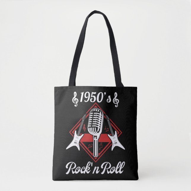 Bolso De Tela Rockabilly 50s Rock and Roll Music (Anverso)