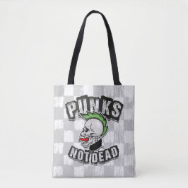 Bolso De Tela Rockero de Punk Mohawk sin cráneo muerto