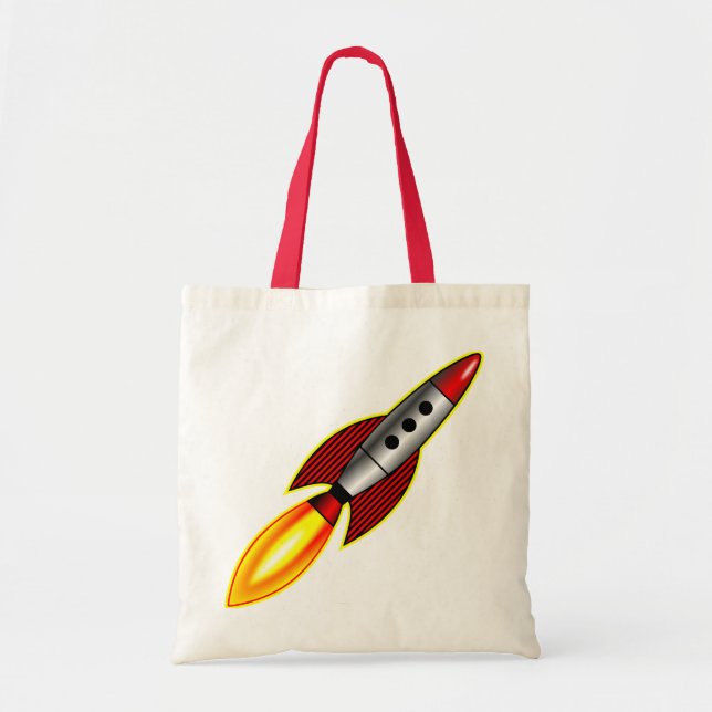 Bolso De Tela Rocket retro (Frente)