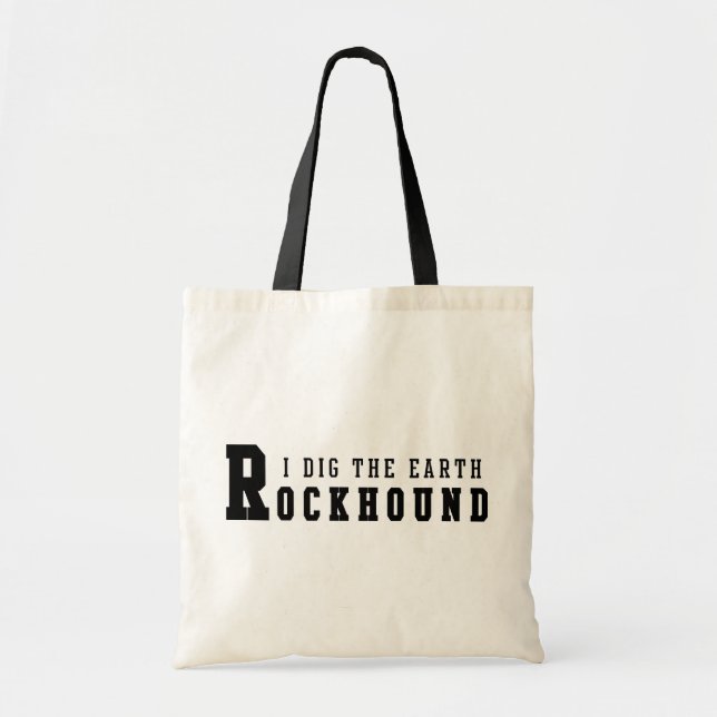 Bolso De Tela Rockhound "cavo la tierra " (Frente)
