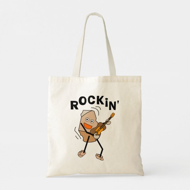 Bolso De Tela Rockin Guitar (Reverso)