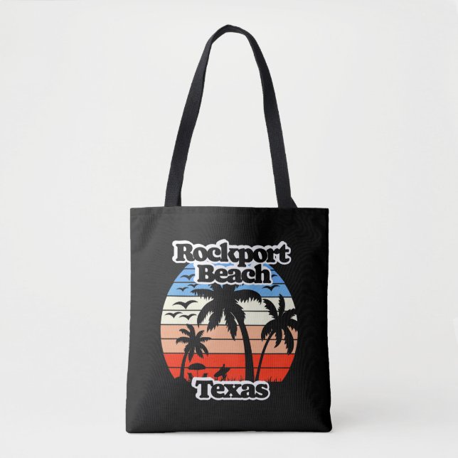 Bolso De Tela Rockport Beach Texas (Anverso)