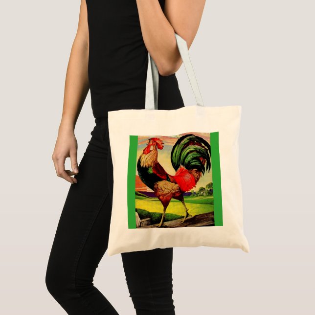Bolso De Tela Rocky, el bonito gallo (Anverso (producto))