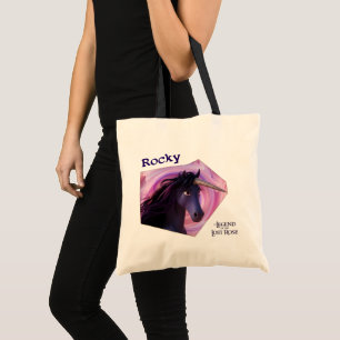 Bolso De Tela Rocky, el encantado Tote de caballos