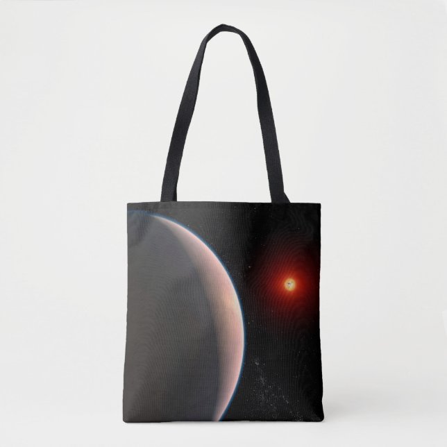 Bolso De Tela Rocky Exoplanet Gj 486 B Orbiting A Red Dwarf Star (Anverso)