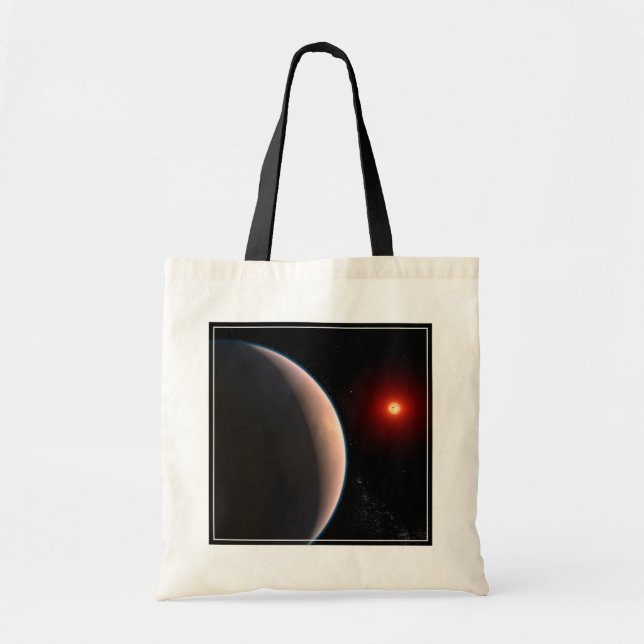 Bolso De Tela Rocky Exoplanet Gj 486 B Orbiting A Red Dwarf Star (Frente)