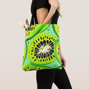 Bolso De Tela Rodajas de Kiwi: Vibrantes y Frescas