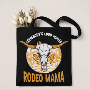 Bolso De Tela Rodeo Mama Día de la Madre Occidental Único