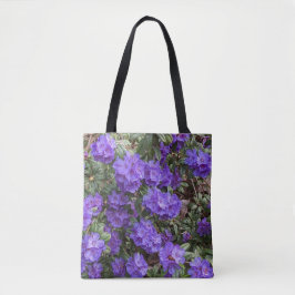 Bolso De Tela Rododendros morados florecen