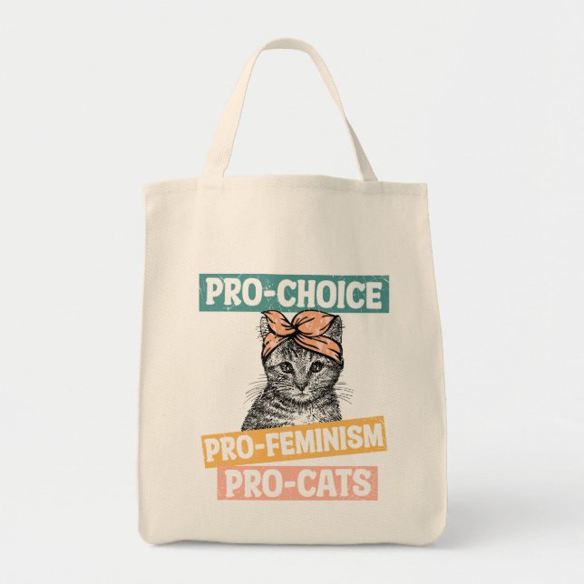 Bolso De Tela roe uterus feminista pro-elección 1973 (Frente)