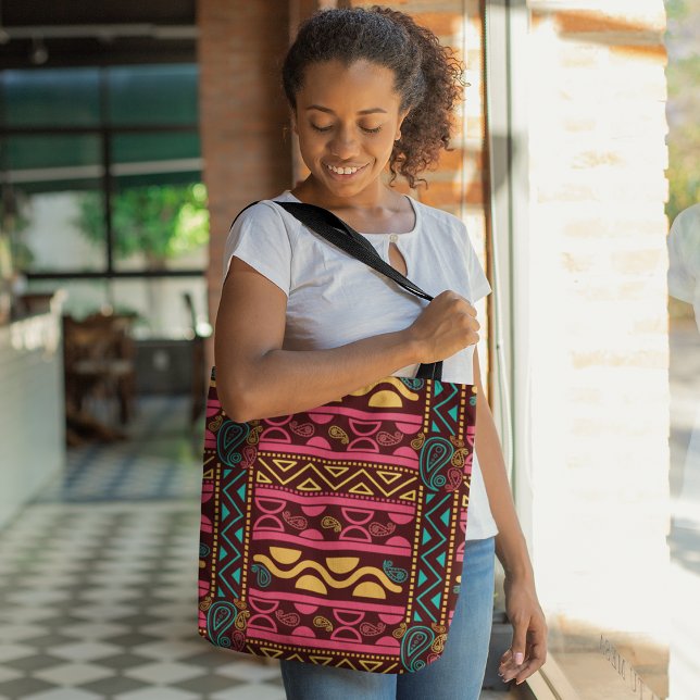 Bolso De Tela Rojo Azteca Africano (Subido por el creador)