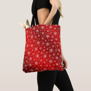 Bolso De Tela rojo, blanco, estrella, estrellas, Navidades + Mue