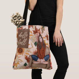 BOLSO DE TELA ROJO CON ORO DEJA FLORES AMARILLOS Y HOJAS
