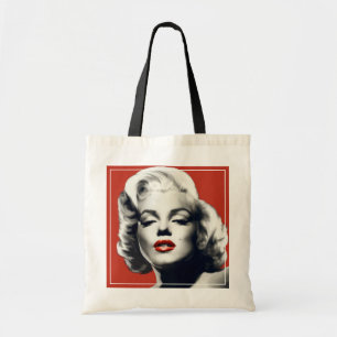 Bolso De Tela Rojo en los labios rojos Marilyn