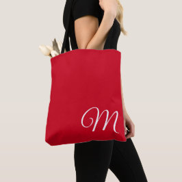 Bolso De Tela Rojo Simple