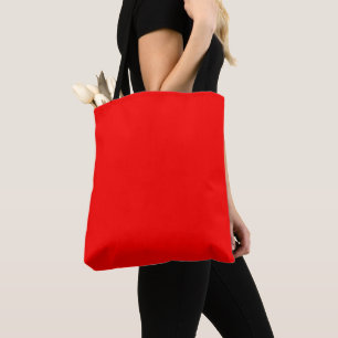Bolso De Tela Rojo Sólido Simply Red