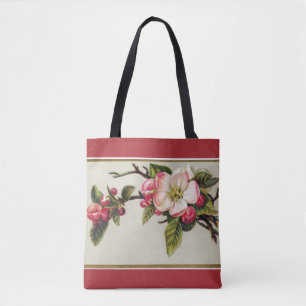 Bolso De Tela Rojo vintage de manzana