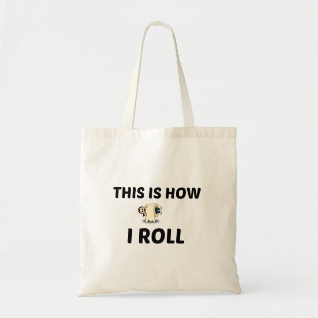 BOLSO DE TELA ROL DE PAPEL DE ASEO (Frente)