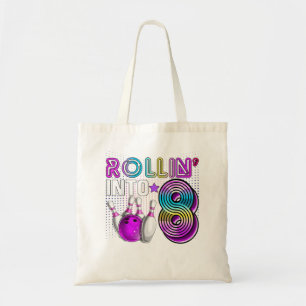Bolso De Tela Rollin en 8 Bowling Birthday Party 8º cumpleaños