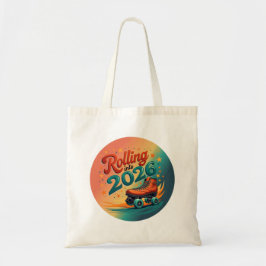 Bolso De Tela Rolling Into 2026 Retro Skate Tote Bag