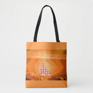 Bolso De Tela Rollo con flores