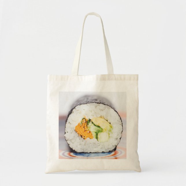 Bolso De Tela Rollo de sushi Pescado y arroz (Frente)