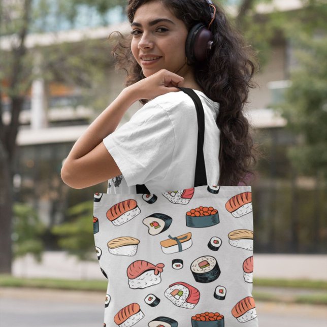 Bolso De Tela rollos de sushi kawaii (Subido por el creador)