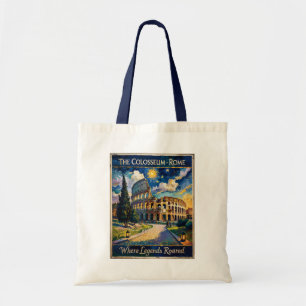 Bolso De Tela Roma Antiguo Coliseo Noche estrellada Impresionist