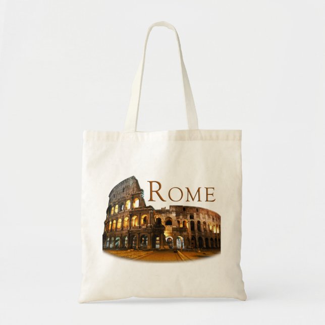 Bolso De Tela Roma: El Coliseo (Frente)