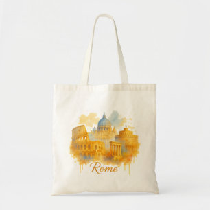 Bolso De Tela Roma Estilo Calle Pop-Art Neón