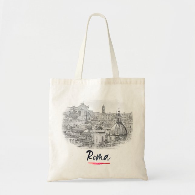 Bolso De Tela Roma - Italia - Centro de la Ciudad (Frente)