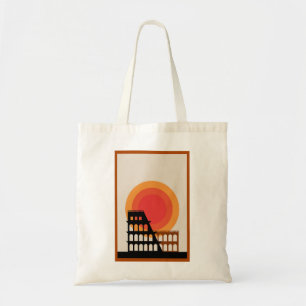 Bolso De Tela Roma, Italia Colosseum Postcard Unedied Vintage