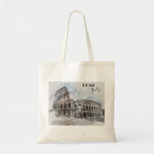 Bolso De Tela Roma Italia Colosseum Viaje Arte Vintage