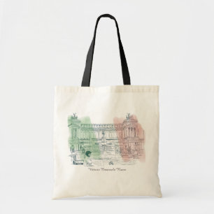 Bolso De Tela Roma Italia Victor Emmanuel Building Pen and Ink