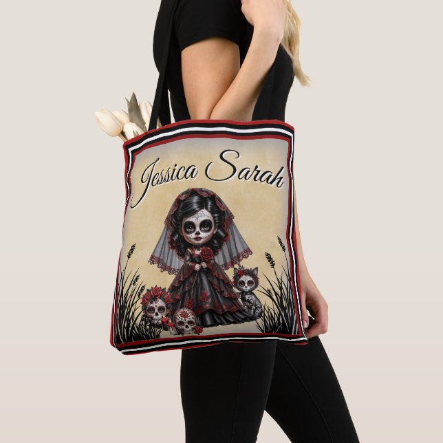 Bolso De Tela Romance Oscuro_ Princesa Oscura (Detalle)