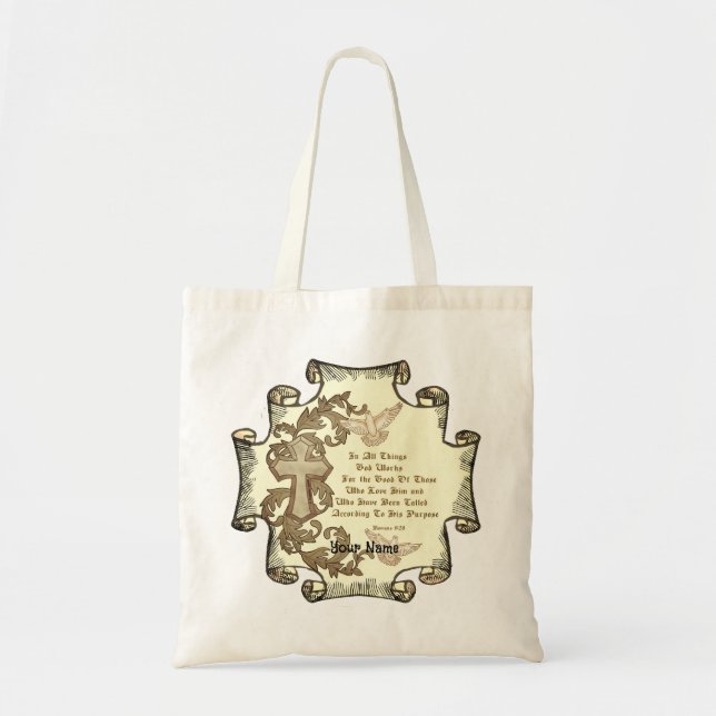 Bolso De Tela Romanos Ocho 28 (Frente)