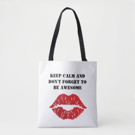 Bolso De Tela Romantic chic luxe red lips