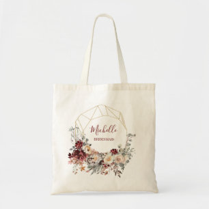 Bolso De Tela Romántica fiesta de novias florales
