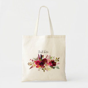 Bolso De Tela Romántico, acuarela Flor, floral bohemia