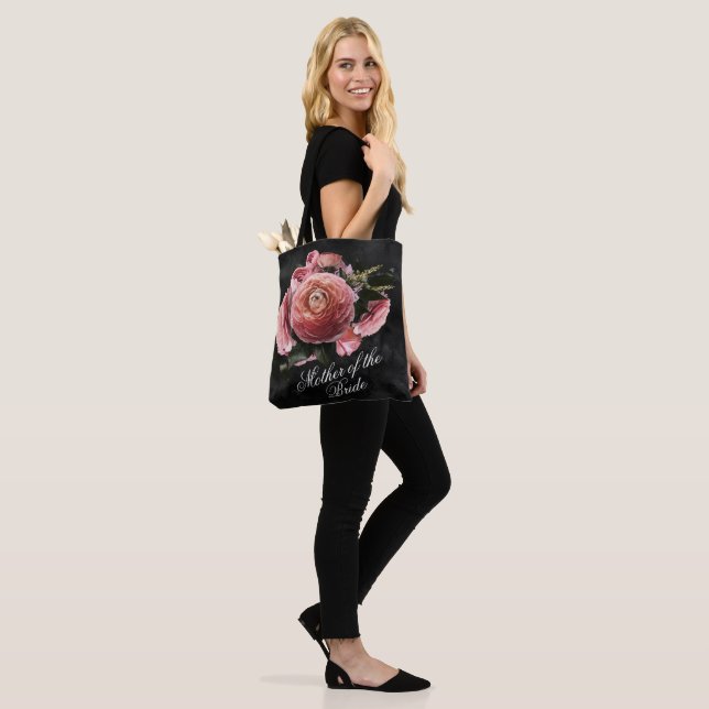 Bolso De Tela Romántico Bouquet rosa Floral Madre de la novia (Puesto)