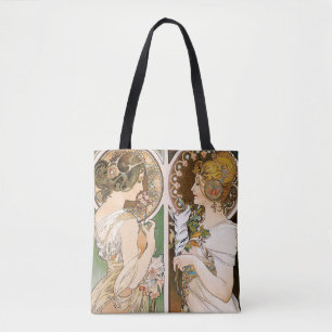 Bolso De Tela Rombos y plumas, mucha