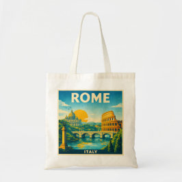 Bolso De Tela Rome Travel Poster Tote Bag